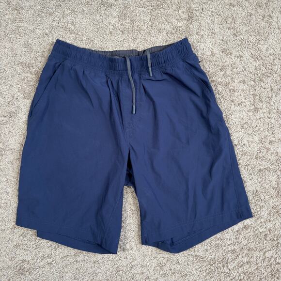 Rhone Mako Unlined Short Mens Medium 9" Blue Athletic Gym Training - Picture 1 of 9